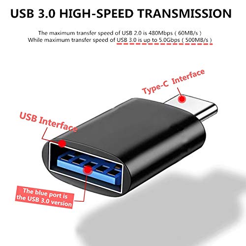 [Australia - AusPower] - USB C to USB Adapter(3 Pack),USB to USB C Adapter High-Speed Data Transfer USB C Male to USB 3.0 Female Adapter OTG for MacBook Pro 2021 MacBook Air 2020 and More Type-C or Thunderbolt 4/3 Devices 