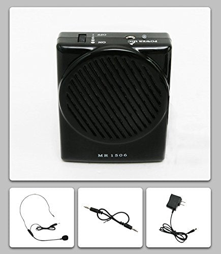 [Australia - AusPower] - VoiceBooster Voice Amplifier 10watts Black MR1506 by TK Products, Portable, for Teachers, Coaches, Tour Guides, Presentations, Costumes, Etc. 