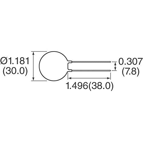 [Australia - AusPower] - Ametherm SL32 2R025 (Pack of 2) Aqua-Rite Thermistor, ICL 2 OHM 20% 25A 30MM 