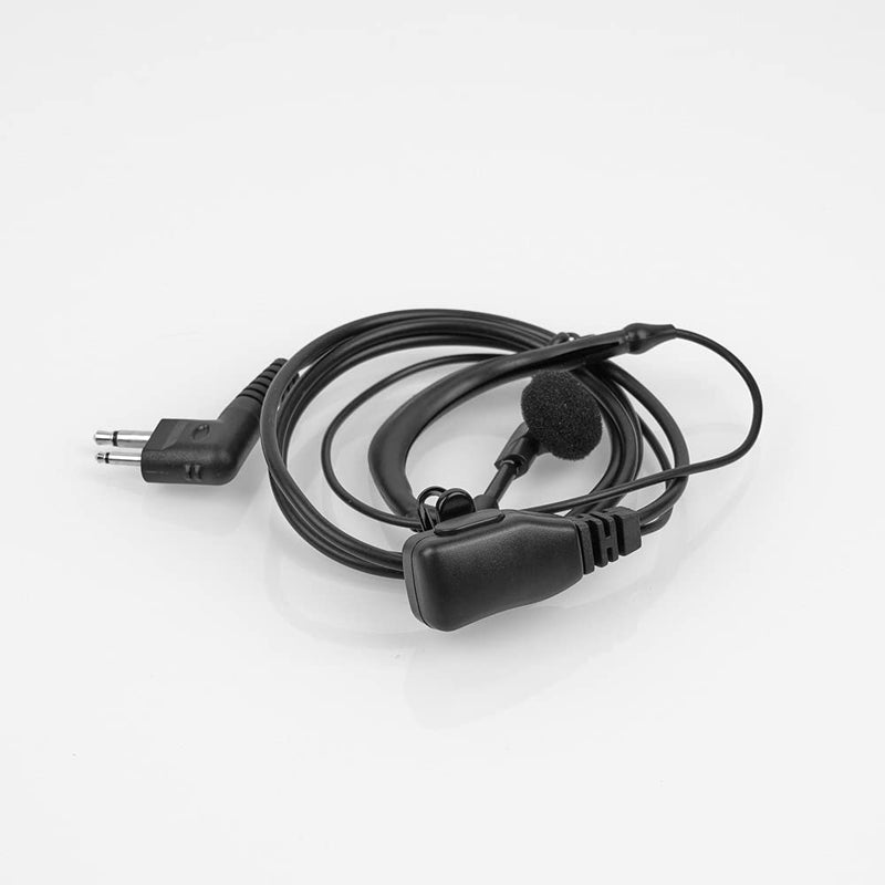 [Australia - AusPower] - 2Pcs Single Wire Earhook Earpiece with Reinforced Cable for Motorola Radios GP88 CP200 CP200D CP185 CLS1410 CLS1110 DTR650 RDU2020 RDU4100 RDU2080D RMU2080D CLS RMM RMU, G Shape Headset with Ear Molds 