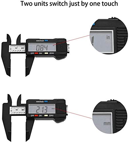 [Australia - AusPower] - Digital Caliper Measuring Tool, CACHOR 0-6" Vernier Caliper - 150mm Electronic Micrometer Caliper with Large LCD Screen, Auto-Off, Inch Millimeter Conversion 