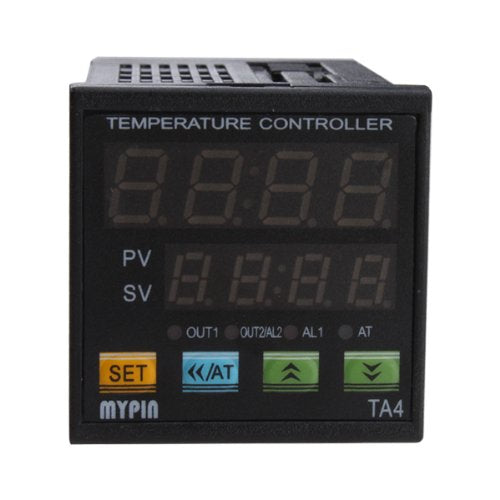 [Australia - AusPower] - F/C PID Temperature Controller, AGPtEK Dual Display Digital Programmable Temperature Control TA4-SSR Solid State Relay with 2 Alarms 