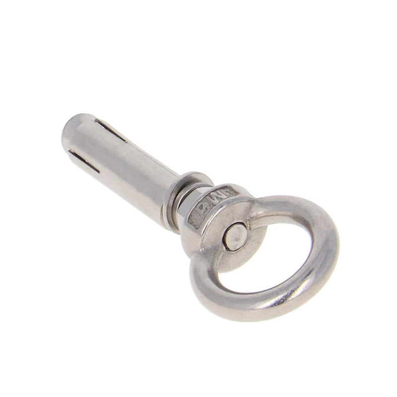 [Australia - AusPower] - MroMax 1Pc Expansion Bolts M10x60mm Expansion Eyebolt Screw 3.54" Length Sleeve Anchor Eye Ring Bolt 304 Stainless Steel Ring Lifting Expansion Eyebolt 90mm Closed Hook Silver Tone M10*60 1Pcs 