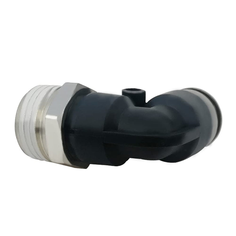 [Australia - AusPower] - Beduan Push to Connect Fitting Elbow, 3/8" Tube OD x 3/8" NPT Male 90 Degree L Pneumatic Air Fitting Straight Thread Adapter (Pack of 5) 3/8"OD-3/8"NPT 