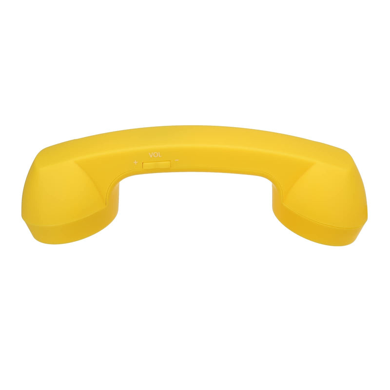 [Australia - AusPower] - MECCANIXITY Retro Telephone Handset Wireless Phone Telephone Receiver for Microphone Speaker Matte Yellow 