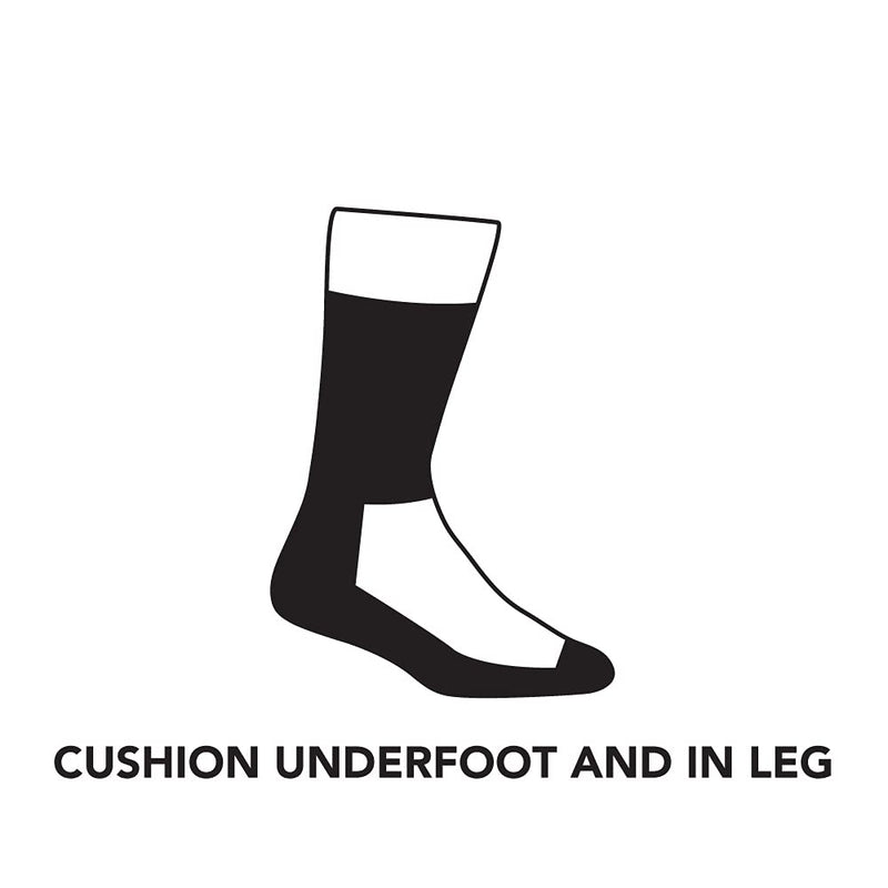 [Australia - AusPower] - DARN TOUGH (1964) ABC Boot Midweight with Cushion Men's Sock Large Black 