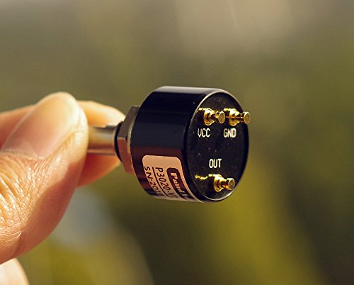 [Australia - AusPower] - 360 Degree Tiny Size 20mm Contactless Digitized Potentiometer Angle Encoder Sensor 0-5v Output 6 mm Shaft 