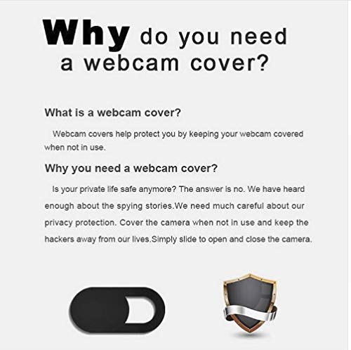 [Australia - AusPower] - Webcam Cover Ultra Thin Slide for MacBook, MacBook Air, iMac, Chromebook, Laptops, HP, Dell, Lenovo, iPhone, Samsung Galaxy, PC, etc. [3-Pack]. Protect Your Privacy! Black 