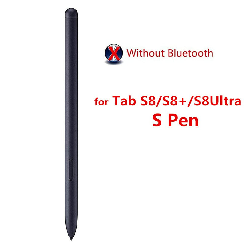 [Australia - AusPower] - Galaxy Tab S8 Stylus Pen Replacement for Samsung Galaxy Tab S8 / S8+ Plus / S8 Ultra Stylus Touch S Pen (Without Bluetooth) with Tips/Nibs (Black) Black 