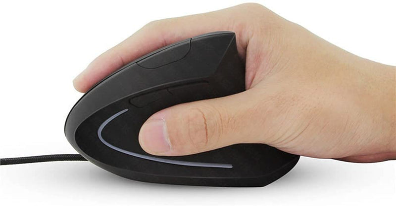[Australia - AusPower] - Sokelinn-six Wired Vertical Mouse,800/1200/2000/3200 Adjustable DPI High Sensitivity Ergonomic USB Mouse for Computers and Laptops 