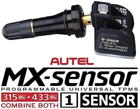 [Australia - AusPower] - Autel 6937357203263 Dual Frequency 315mhz and 433mhz Rubber Stem MX Sensor Quantity 1 (1-Sensor R) 0 