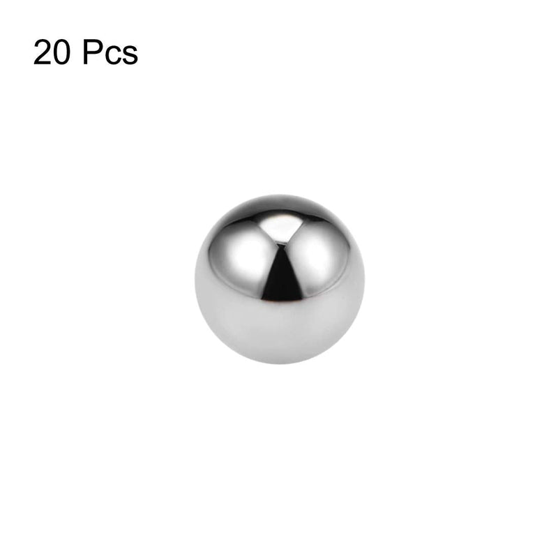 [Australia - AusPower] - uxcell Precision Balls 3.5mm Solid Chrome Steel G10 for Ball Bearing Keychain Wheel 20pcs 