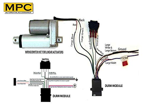 [Australia - AusPower] - MPC 0462 Linear Actuators for Wiring, Switch and Relay Kit 
