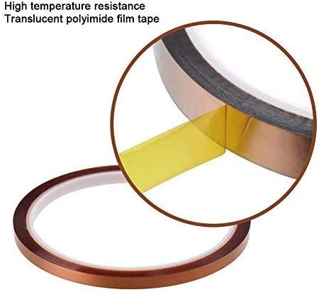 [Australia - AusPower] - Qi Mei 1 Rolls Polyimide Adhesive Tape High Temperature Heat Resistant Tape Sublimation Tape 10mm X 31yd Tape 1 roll 