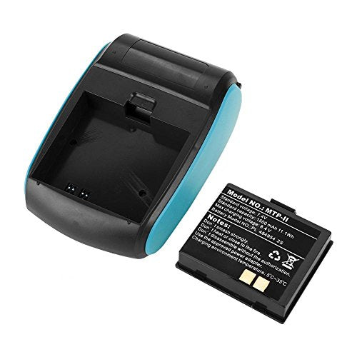 [Australia - AusPower] - 58mm Mini Thermal Receipt Printer, Support Bluetooth 4.0, Android, and Windows, USB Direct Thermal Printer for ESC/POS/Receipt Ticket Printer Professional(Blue) Blue 