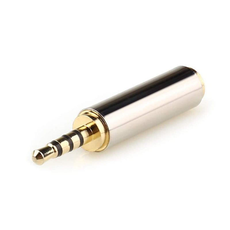 [Australia - AusPower] - LEOU New 2.5mm Male to 3.5mm Female Audio Headphone Adapter 2 PCS (2.5M-3.5F-2PCS) 