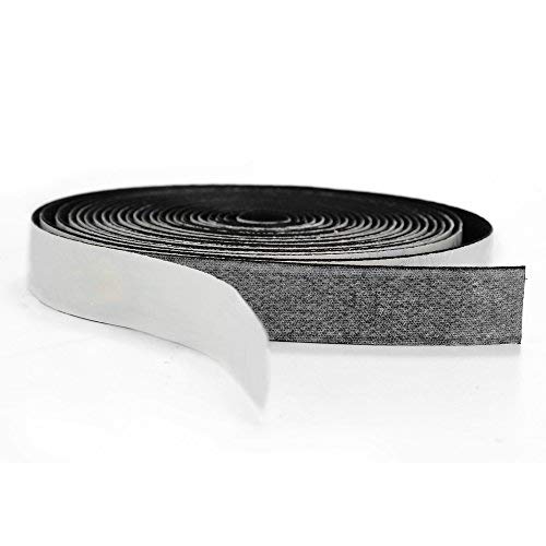 [Australia - AusPower] - BQS 1" Width Self Adhesive Hook and Loop Sticky Back Tape Fastener 16 feet(Black) Black 