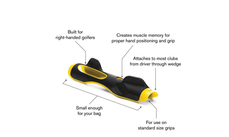 [Australia - AusPower] - SKLZ Golf Grip Trainer Attachment for Improving Hand Positioning 