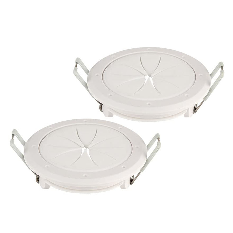 [Australia - AusPower] - Construct Pro Speedy’Z Spring-Lock 2” Cable Pass Through Port (White/Pair) White 