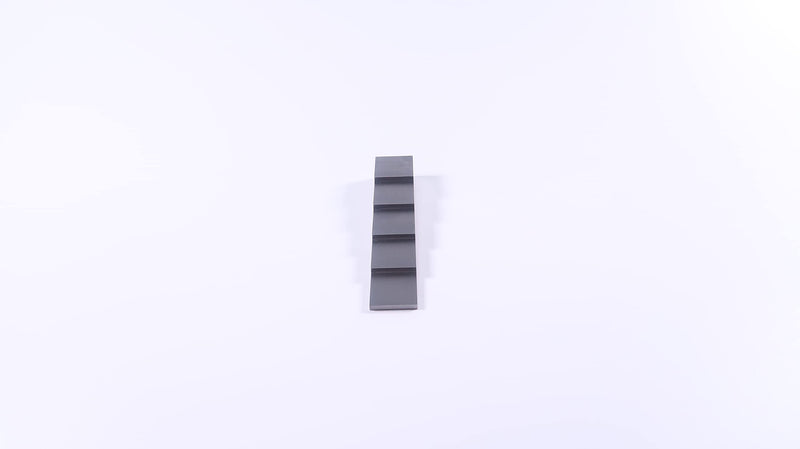 [Australia - AusPower] - TMTECK Step Block 1018 Steel Calibration Block for Thickness Gauge 5 Step 0.1"0.2"0.3"0.4"0.5" UT Step Wedge with ABS Carrying case and Certificate 