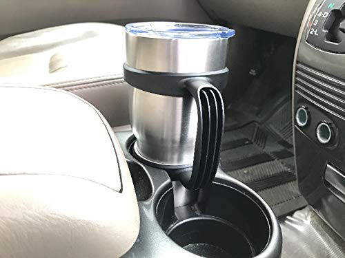 [Australia - AusPower] - 30 oz Tumbler Handle (BLACK) by STRATA CUPS - Available For 30oz YETI Tumbler, OZARK TRAIL Tumbler, Rambler Tumbler- BPA FREE Black 