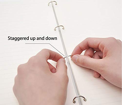 [Australia - AusPower] - Loose Leaf Binder Rings 1-Inch（100 Pack） Office Book Rings, Nickel Plated Steel Binder Rings, Key Rings, Metal Book Rings, for School，Sliver 