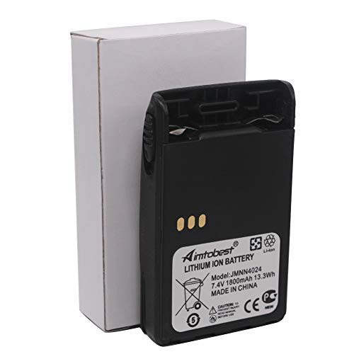 [Australia - AusPower] - JMNN4023 JMNN4024 1800mAh Li-ion Battery Compatible for Motorola PRO5150 Elite PRO7150 Elite EX500 EX560 EX560XLS EX600 EX600XLS GL2000 GP328 Plus GP338 Plus PTX700 Plus PTX760 Plus Two Way Radio 