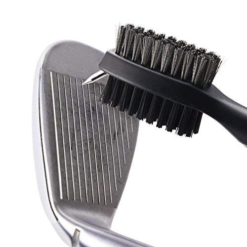 [Australia - AusPower] - Xintan Tiger Pack of 2 Golf Club Brush Groove Cleaner with Retractable Zip-line and Aluminum Carabiner Cleaning Tools 