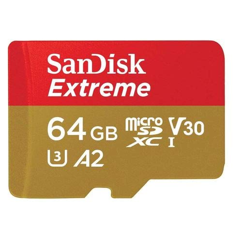 [Australia - AusPower] - SanDisk Extreme 64GB (2 Pack) MicroSD Memory Card for DJI Mavic Mini 2, Mavic Mini, Mavic Air 2 Drone - C10 A2 V30 SDXC (SDSQXA2-064G-GN6MN) Bundle with (1) Everything But Stromboli Micro Card Reader 