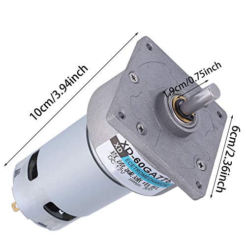 [Australia - AusPower] - 60GA775 DC12V 35W DC Geared Motor Large Torque Speed Adjustable Micro DC Geared Motor (300R) 300R 