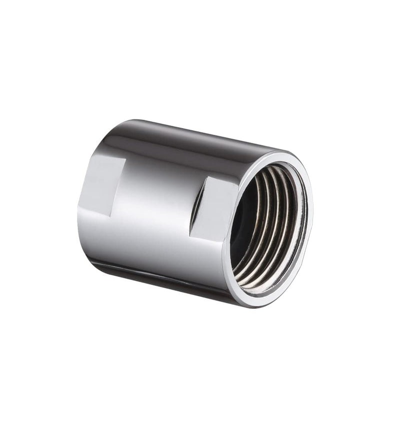 [Australia - AusPower] - Brass Pipe Fitting Coupling, Shower Coupling,1/2" x 1/2" G Female Thread, Chrome Coupling for Home Plumbing Pipes,Hose Extender Couplings 
