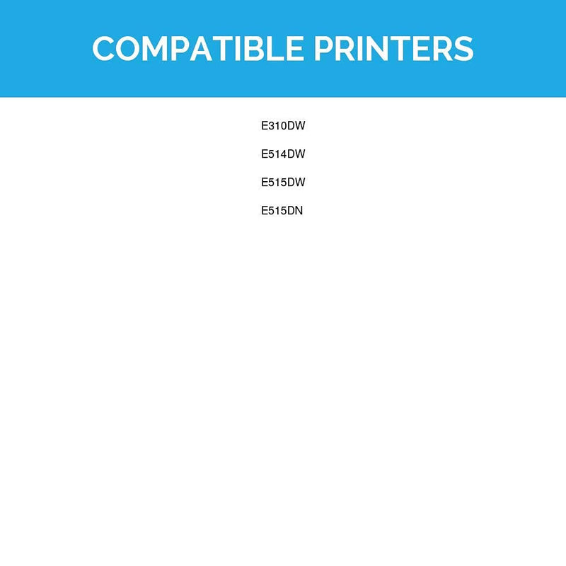 [Australia - AusPower] - LD Compatible Toner Cartridge Replacement for Dell 593-BBKD E310dw E514dw E515dn E515dw High Yield (Black) 