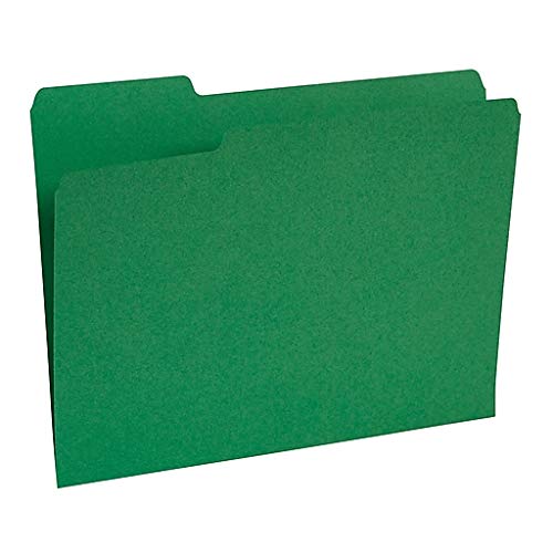 [Australia - AusPower] - 1InTheOffice Green File Folders Top-Tab File Folder, 3 Tab, Green Folders, Letter Size, 24/Pack 