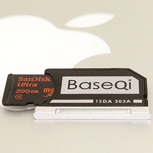 [Australia - AusPower] - BASEQI Aluminum microSD Adapter for MacBook Pro Retina 13" 