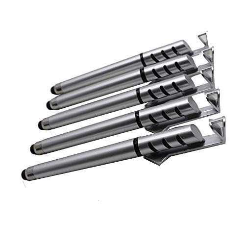 [Australia - AusPower] - Electronic Screen Touch Pen| 5 Pack Stylus Pen Phone Stand for ipad Air 2,ipad 8th Generation,Samsung Galaxy S20 Ultra,iPad Mini 5th Gen,iphone 12(Silver) … 