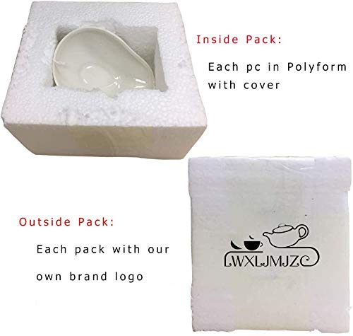 [Australia - AusPower] - 11x4CM White Porcelain Cha He Tea Vessel -Loose Leaf Tea Presentation- Tea Accessory - Tea Scoop-Tea 