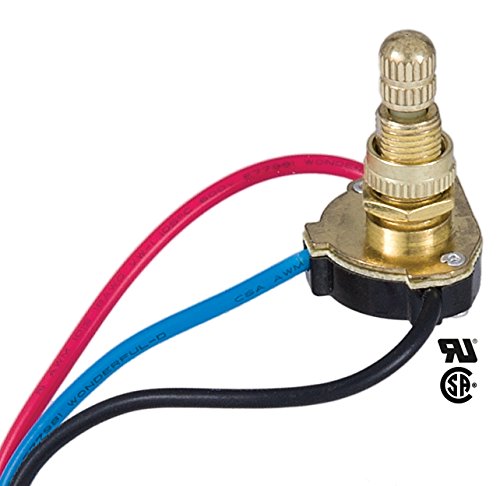 [Australia - AusPower] - B&P Lamp 3-Way, 4 Position, 2 Circuit Rotary Switch with Removable Knob 
