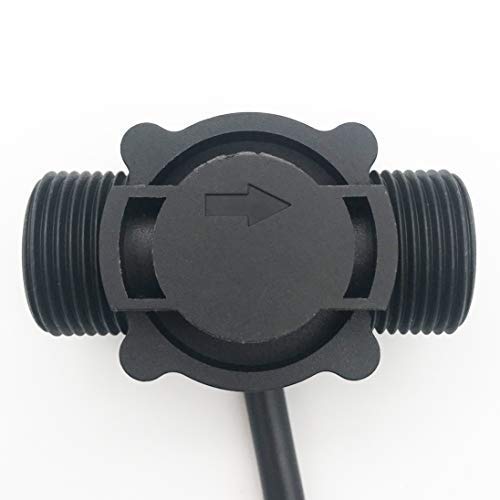 [Australia - AusPower] - DIGITEN G3/4" Water Flow Sensor with 1.2M(3.9ft) Cable, Food-Grade Hall Effect Sensor Flow Meter Flowmeter Counter 1-60L/min - Arduino, Raspberry Pi, and Reverse Osmosis Filter Compatible 120cm Cable Length 