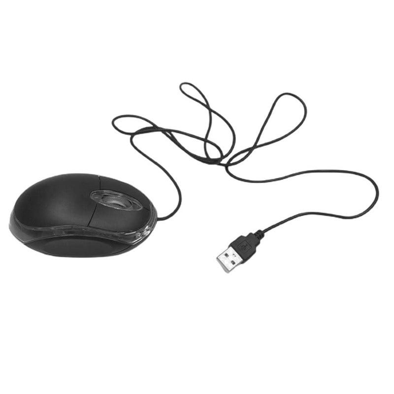 [Australia - AusPower] - Black 3-Button 3D USB 800 Dpi Optical Scroll Mice Mouse w/ Blue & Red LEDs For Notebook Laptop Desktop 
