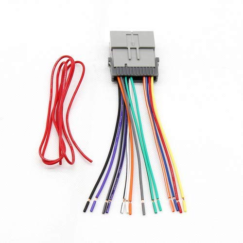 [Australia - AusPower] - RED WOLF Compatible with GM Chevy GMC Buick 1998-2008 & GM-10 Antenna Adapter Plug Aftermarket Stereo Radio Wiring Harness 