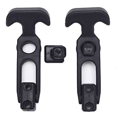 [Australia - AusPower] - COOLOGIN Rubber Flexible T-Handle Hasp Draw Latch for Tool Box, Cooler, Golf Cart or Engineering Machine Hood (4 Pack) 4 Pack T-Handle Hasp 