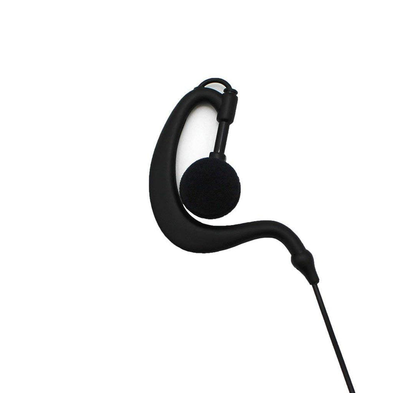 [Australia - AusPower] - GoodQbuy 2Pcs G Shape Clip-Ear Walkie Talkie Headset Earpiece with Mic is compatible with Midland LXT118 GXT1000VP4 LXT500VP3 LXT600VP3 LXT380 2-pin 