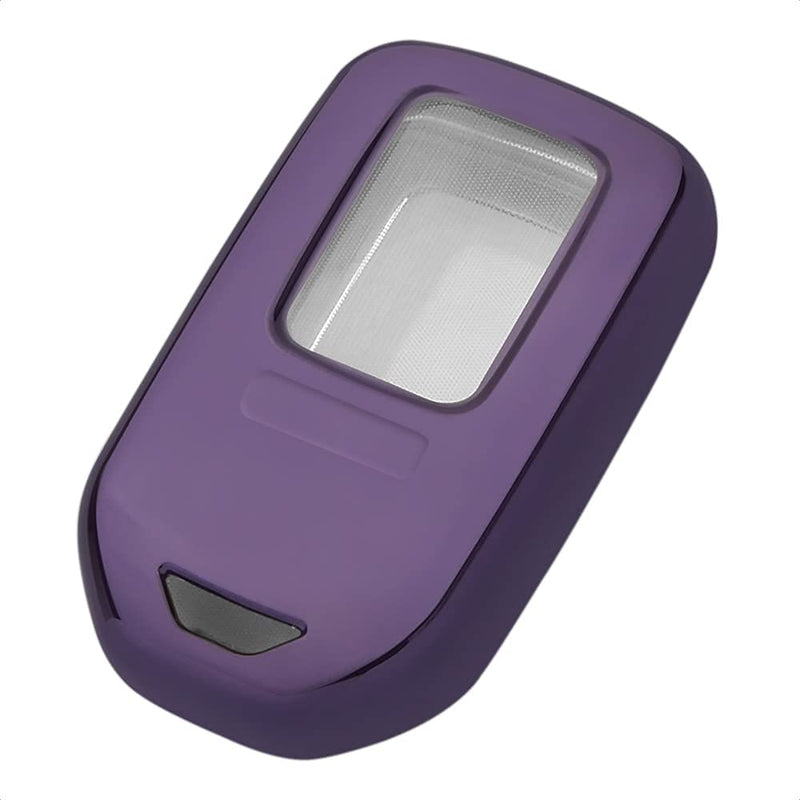 [Australia - AusPower] - TANGSEN Smart Key Fob Case Purple TPU Protective Cover Compatible with HONDA ACCORD HYBRID CIVIC CROSSTOUR CR-V CR-Z FIT HR-V ODYSSEY EX-L TOURING ELITE RIDGELINE 3 4 5 6 7 Button Keyless Entry Remote Universal Button 