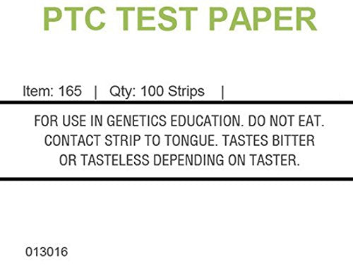 [Australia - AusPower] - Phenylthiourea (PTC) Paper Strips - Genetic Taste Testing (Vial of 100) - 30µg Per Strip 