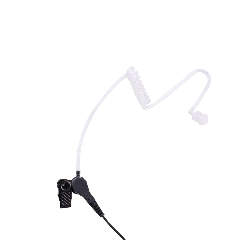 [Australia - AusPower] - POFENAL 1-Wire 2 Pin Volume Adjustable Earpiece Compatible with BTECH, Kenwood, Retevis Walkie Talkie with Mic Tansparent Air Acoustic Tube Headset 