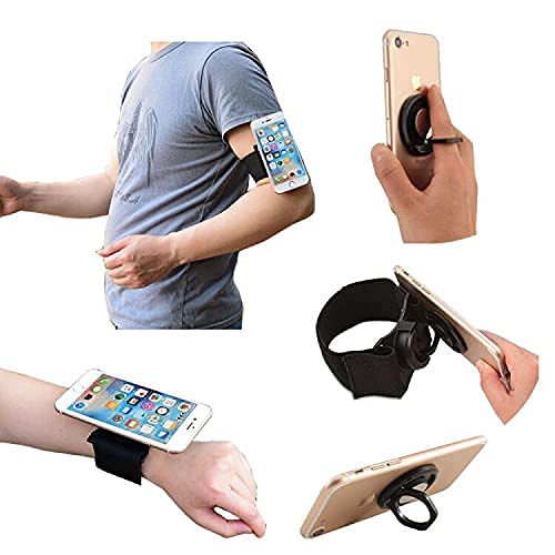 [Australia - AusPower] - Chuangxinfull Universal Running Armband wristband for iPhone 12/12 mini/12 Pro Max/XS/XR/XS MAX/SE, Samsung Galaxy Note 20 Ultra/Note 10+/Note 9/S21 Ultra/S21 Plus/S10 Plus and all smartphones (Black) Black 