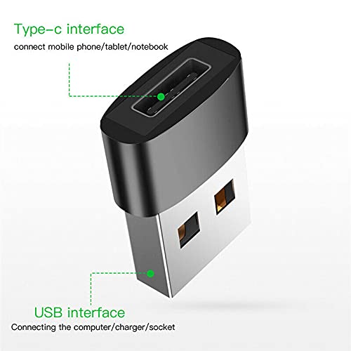[Australia - AusPower] - ycheda USB C Type C Female to USB A Male Cable Adapter Converter for PC Laptop Phone iPhone 13 12 12 pro Mini Max 11 Ipad Air 4 8 9 Mini 6 Samsung Galaxy Note 10 20 Google Pixel 6 2 Pack 