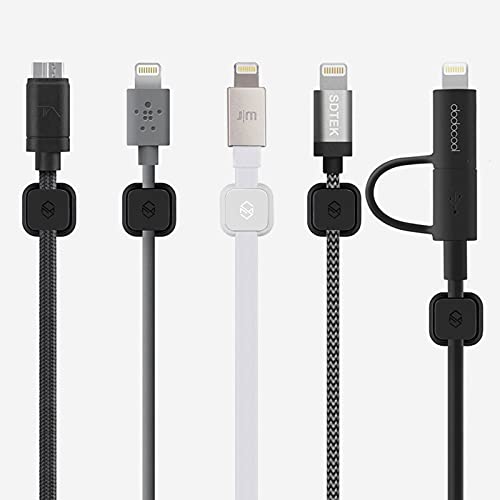 [Australia - AusPower] - Sinjimoru Magnetic Cable Clips, Multipurpose Cable Management for Car and Office Supplies, Self Adhesive Cable Organizer Clip. Magnetic Cable Holder (Magnetic Cable Holder [3 Pack], Black) 