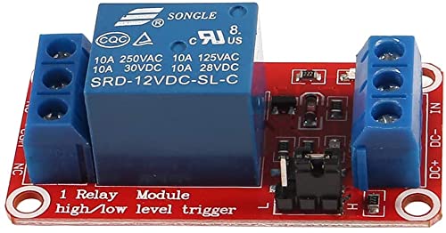 [Australia - AusPower] - 4 Pack 12V One Channel Relay Module Relay Switch with OPTO Isolation High Low Level Trigger (12V) 