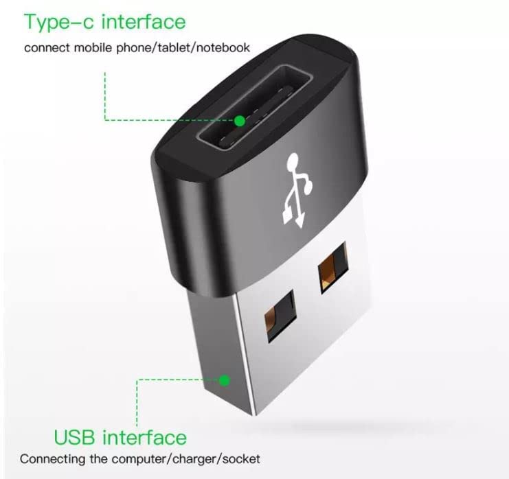 [Australia - AusPower] - 2 Pack USB-C Female to USB Male Adapter, USB C to USB A Adapter Compatible with Mbook, Notebook, Tablet, Smartphone Such as Samsung Galaxy 